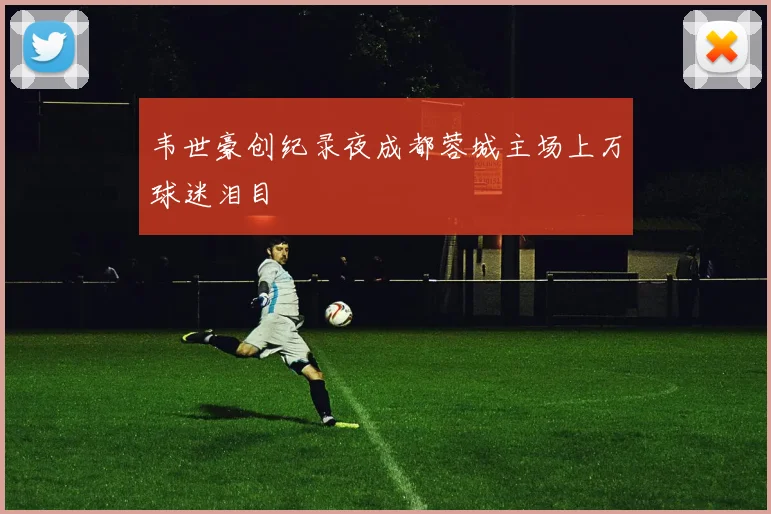 韦世豪创纪录夜成都蓉城主场上万球迷泪目